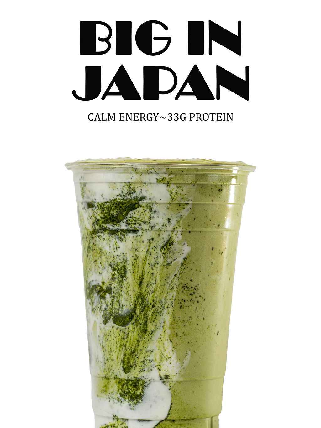 Big In Japan — matcha, banana, dates, vanilla protein, milk