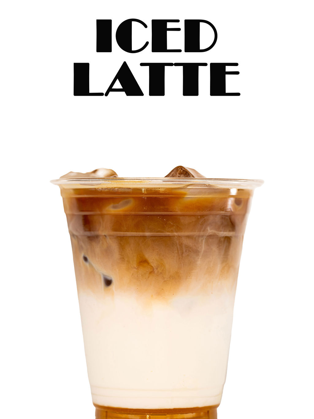 Iced Latte — double single shot espresso, milk of choice, agave, ice