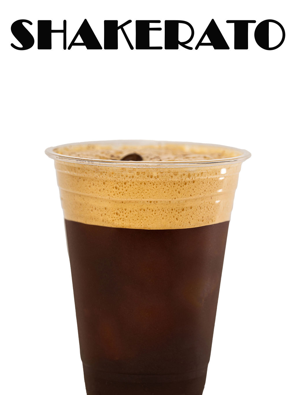 Shakerato — double single shot espresso shaken with ice
