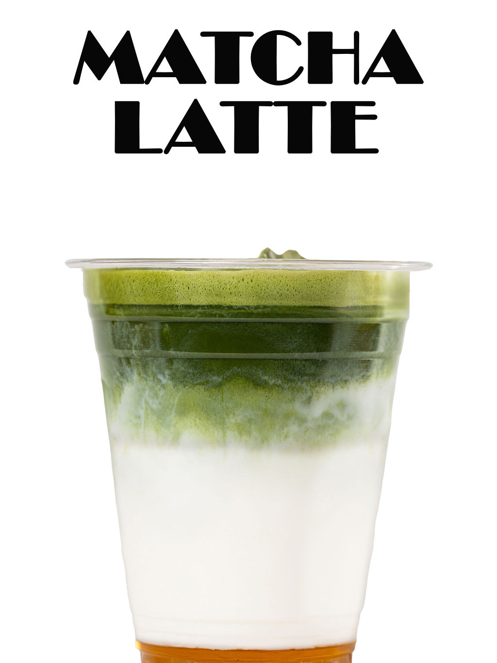 Iced Matcha Latte — agave , ice, milk of choice, matcha