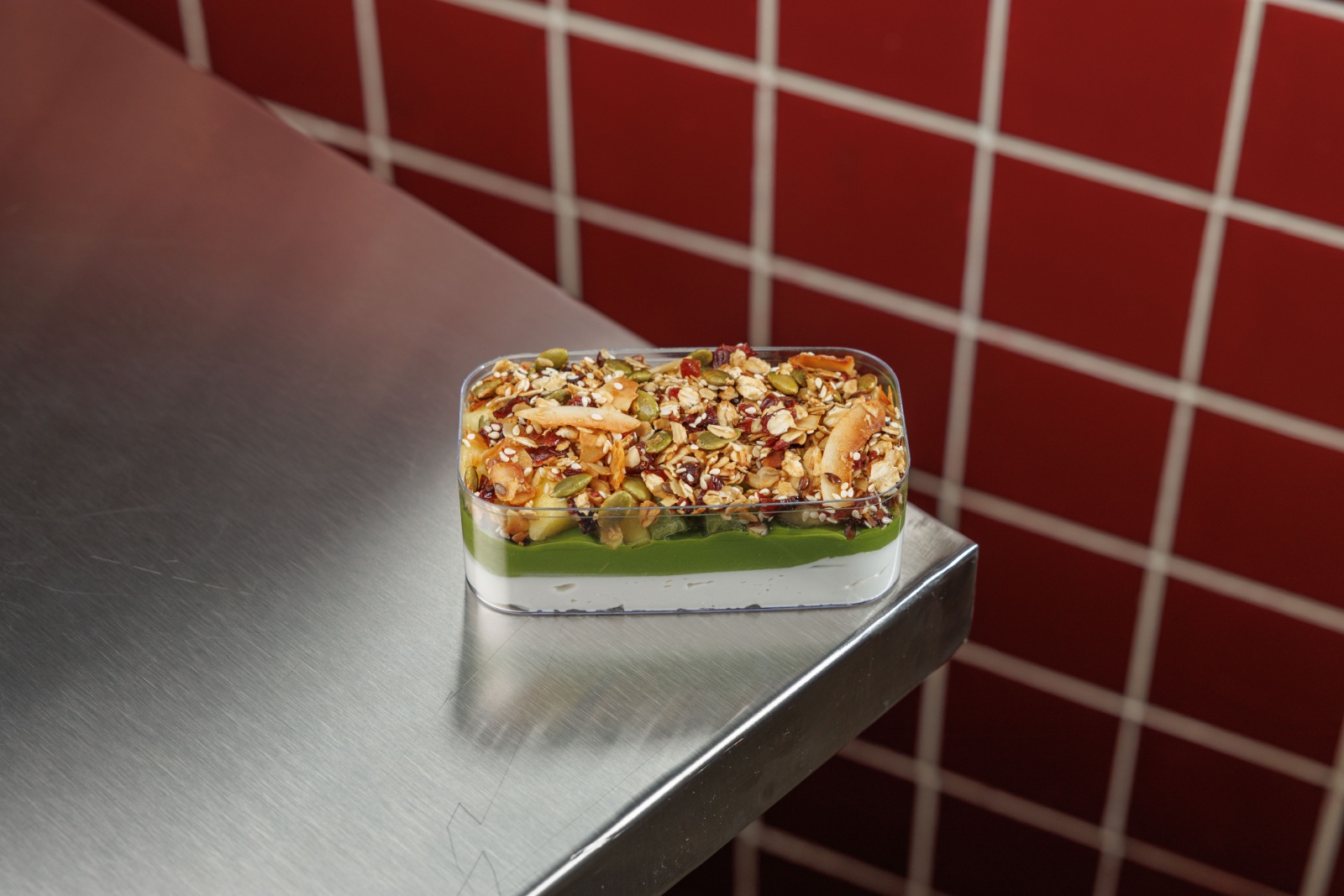 Matcha Paradise — matcha greek yogurt, exotic fruits, honey, cranberry granola